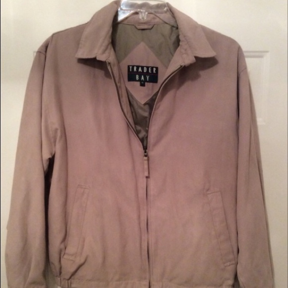 🆕NEW-MEN’S SUEDE LIKE- ZIP UP MEN’S JACKET—NWOT-